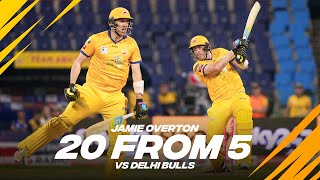 Jamie Overton 20 from 5 vs Delhi Bulls  Day 6  Player Highlights [upl. by Kostival]