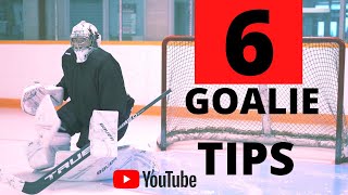 NHL GOALIE COACH 6 TIPS FOR BETTER GOALTENDING [upl. by Zea]