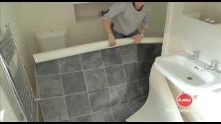 DIY How to lay vinyl or lino flooring [upl. by Garate]