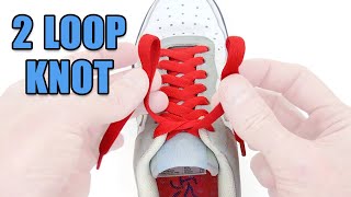 Two Loop Shoelace Knot – Professor Shoelace [upl. by Metzgar]