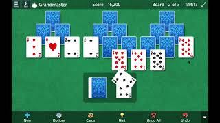 Microsoft Solitaire Collection  Tripeaks Grandmaster Level Solved [upl. by Sawtelle]