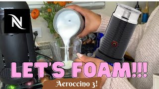 How To Foam Milk With Aeroccino 3 Make Coffee With Foam Tips amp Tricks  Easy Foamed Latte Recipe [upl. by Farrell615]