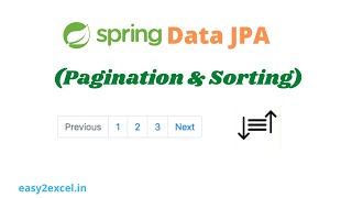 Pagination and Sorting using Spring Data JPA [upl. by Grega]