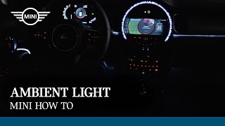 MINI Ambient Light  MINI HowTo [upl. by Nytsua]