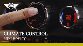 How to operate climate control in your MINI  MINI HowTo [upl. by Kaela]