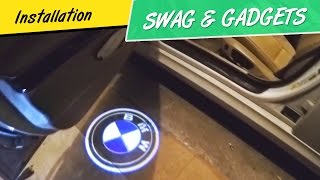 How to Install BMW Door Welcome Lights  3D Shadow Projector Logo Lights  3D Laser Shadow Lights [upl. by Baoj]