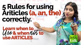 5 Advanced Rules to use Articles an an the correctly  Mistakes with Articles  English Grammar [upl. by Emsoc351]