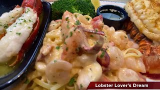 Eating Through ALL Of The Lobsterfest Dishes At Red Lobster [upl. by Rehpinej]