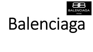 How to Pronounce Balenciaga CORRECTLY [upl. by Eita]