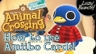 Animal Crossing New Horizons  How to use Amiibo Cards [upl. by Ahsaekal]