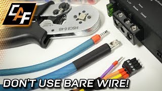 Wire Ferrules  BEST Amp Connection  WHEN TO CRIMP [upl. by Eniledam438]