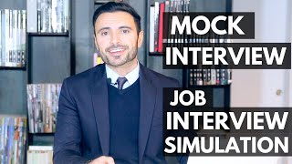 Job Interview Simulation and Training  Mock Interview [upl. by Dardani]