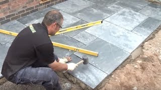 How To Lay A Patio  Expert Guide To Laying Patio Slabs  Garden Ideas amp Tips  Homebase [upl. by Ahseek538]