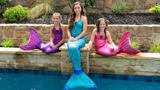 Live Mermaids Swimming in Our Pool [upl. by Dippold905]