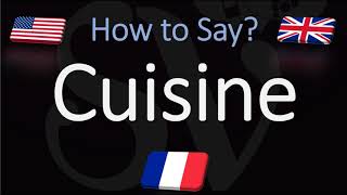 How to Pronounce Cuisine CORRECTLY English American French Pronunciation [upl. by Rosabel]