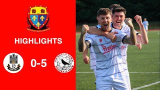 Caerleon 05 Cwmbrân Town  Gwent FA Senior cup  Quarter final highlights [upl. by Trevlac221]