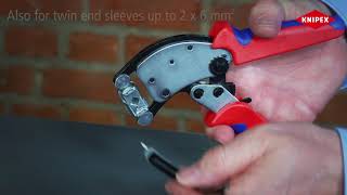 KNIPEX Twistor®16  Crimper for End Ferrules [upl. by Derman961]