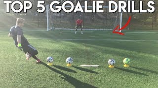 TOP 5 GOALKEEPER TRAINING DRILLS  REACTION DRILLS FOR GOALIES [upl. by Torhert]