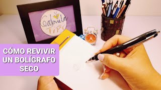 Como Revivir Un BOLÍGRAFO SECO o que es difícil escribir [upl. by Dray]