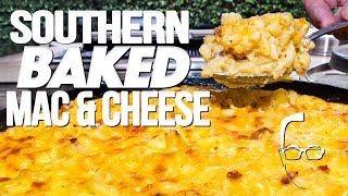 SOUTHERN BAKED MACARONI amp CHEESE RELEASING MY INNER PAULA DEAN  SAM THE COOKING GUY [upl. by Hctim909]