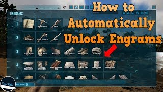 How to make Engrams Automatically unlock Engrams on your Ark Nitrado Server Ninjakiller [upl. by Aehtela850]