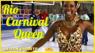 Rio Carnival Queen Lilian Duarte Samba dance at Sambadrome [upl. by Page]