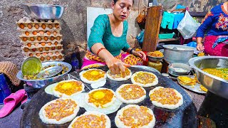 NEPALI STREET FOODS Across Kathmandu NEWARI Bara Village CURRY MOMO and More in Nepal [upl. by Akehsat]