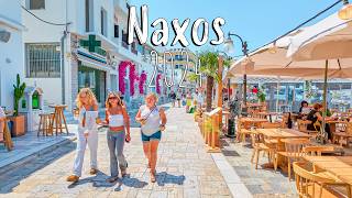 Naxos Greece from the BEACH to the OLD TOWN walking tour 4k Greece 2024 [upl. by Adal]